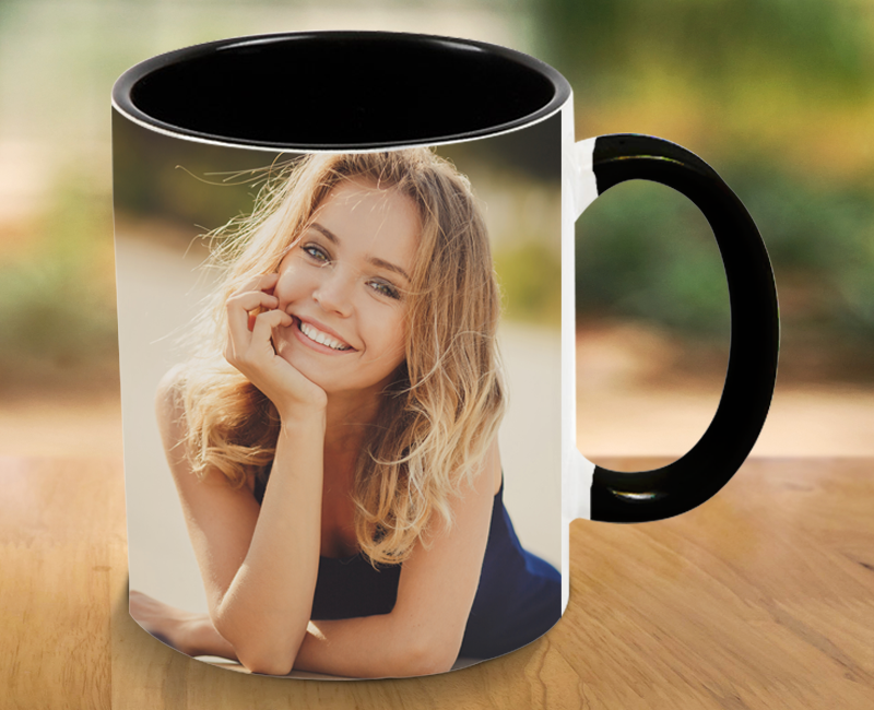 Black Photo Mug